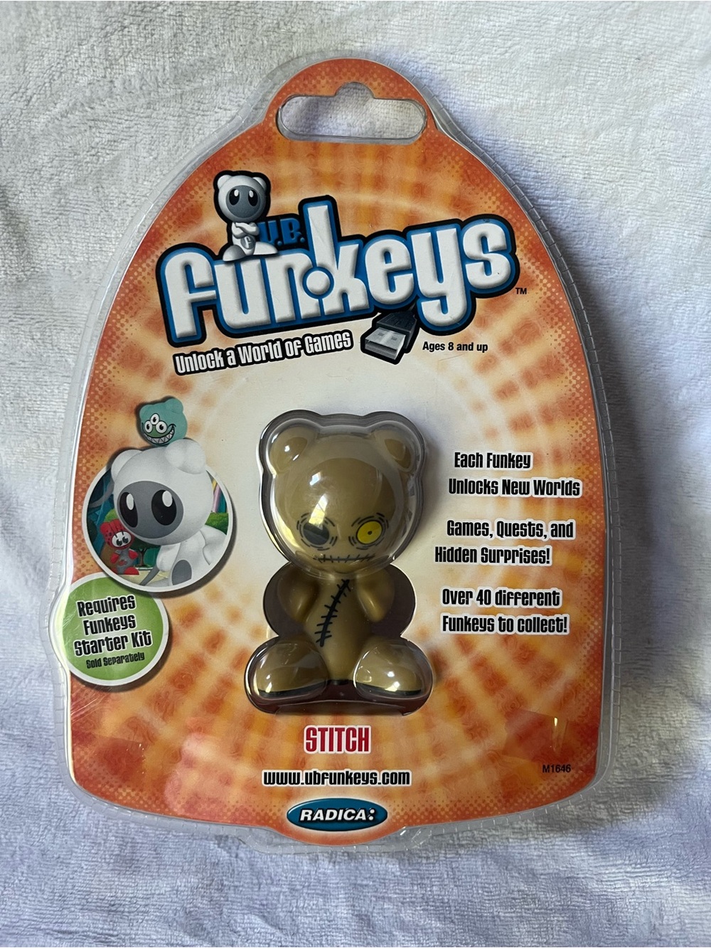 RARE Brown STITCH UB Funkeys Radica Mattel Figure Series 1 2007 New Sealed